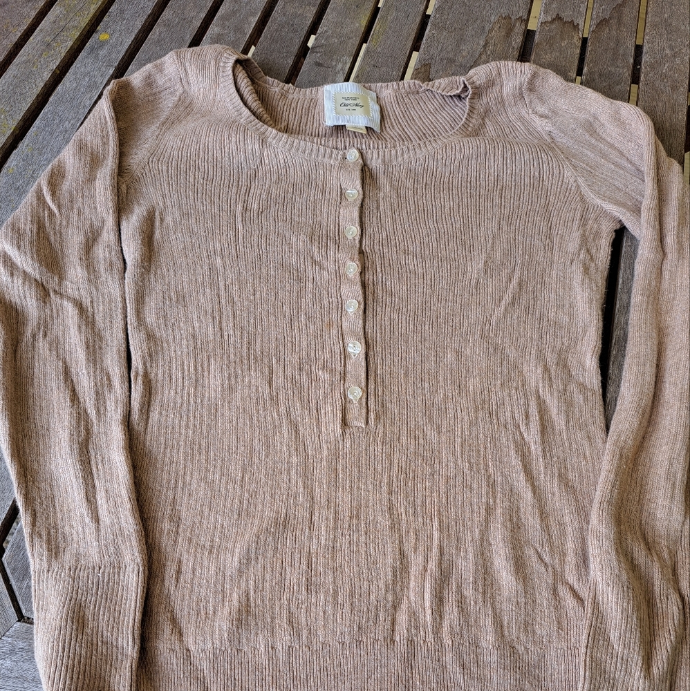 Soft tan sweater
